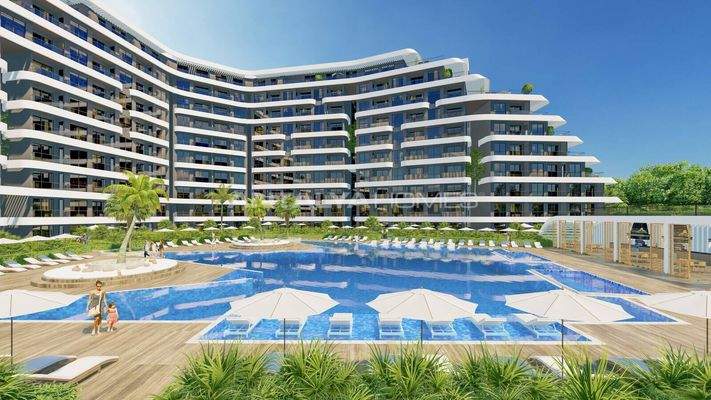 Real Estate in a Project with Pools in Altıntaş Antalya