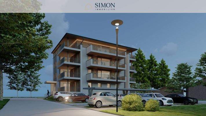 Außenansicht bei Nacht