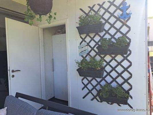 Abstellbox auf Terrasse