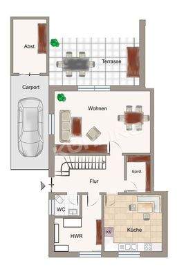 Grundriss EG - Abweichungen vorbehalten -