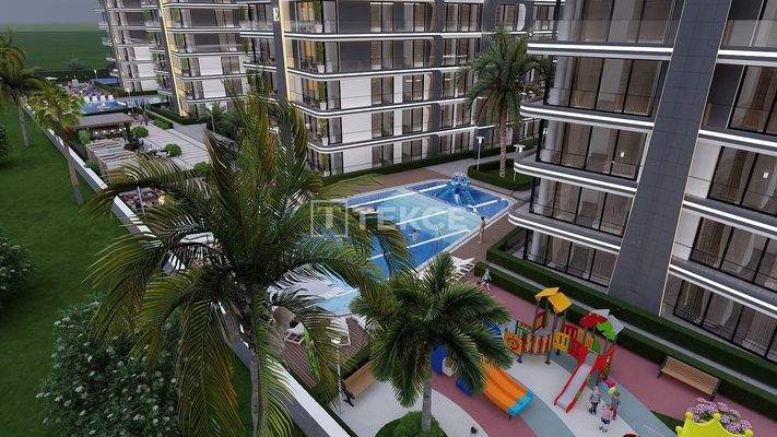 Seafront Apartments in a Complex in North Cyprus Gaziveren