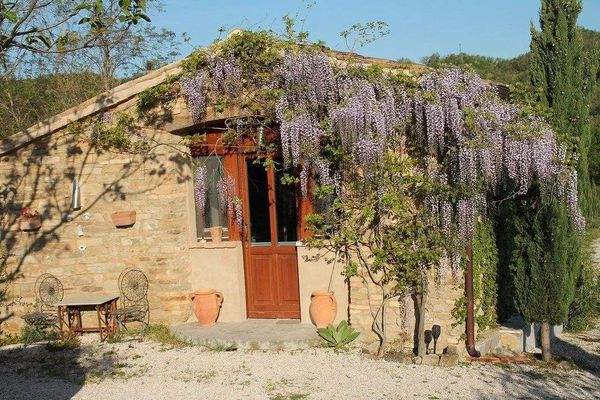 Das Nebengebäude mit Apartment