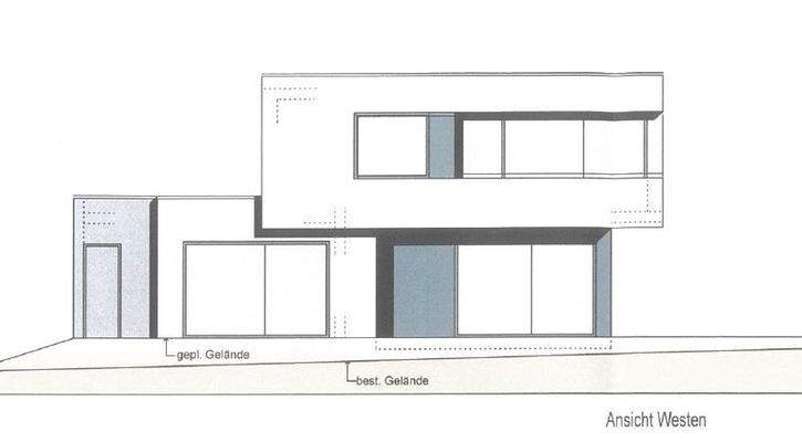 Ansicht West mögliche Bebauung