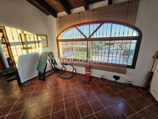 Haupthaus 2 Etage Blick auf den Pool