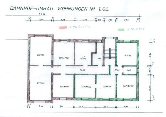 1. OG Wohnung links und rechts