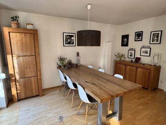 Essbereich im Wohnzimmer