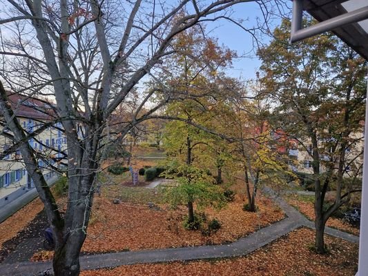 Blick vom Balkon