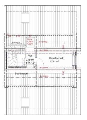 Grundriss Spitzboden