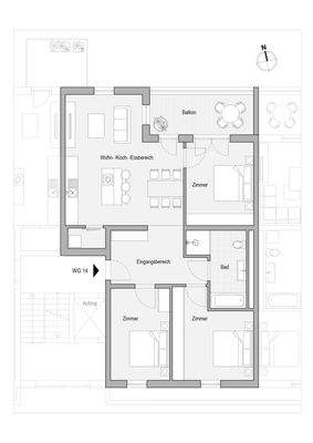 Grundriss WE 14