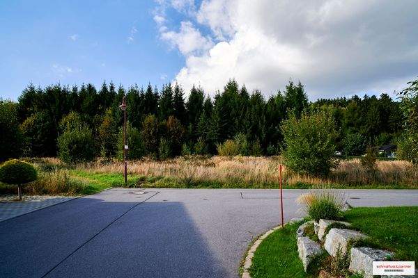 Siedlungsstraße vor dem Grundstück