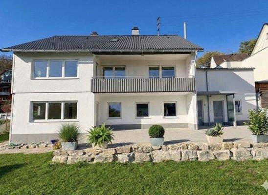 Hinteransicht des Hauses