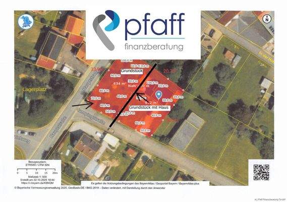 Aufteilung Grundstück 