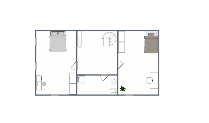 Obergeschoss linke Doppelhaushälfte