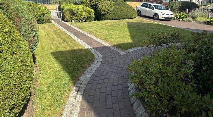 Vorgarten mit Auffahrt