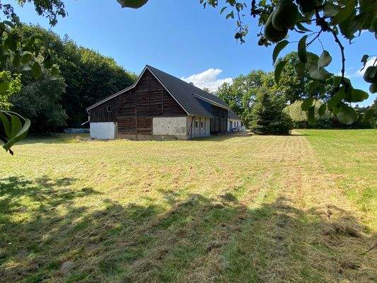 Blick auf die Scheune