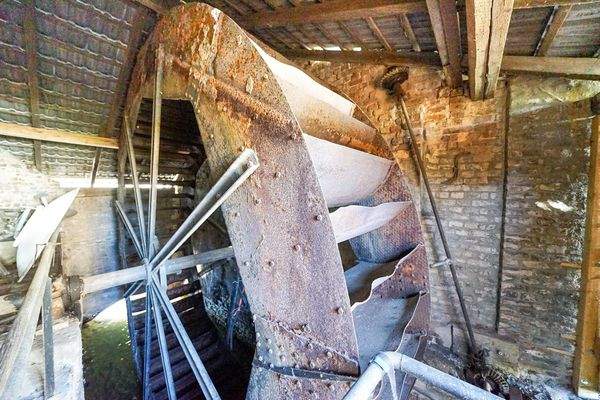Funktionstüchtiges Mühlrad