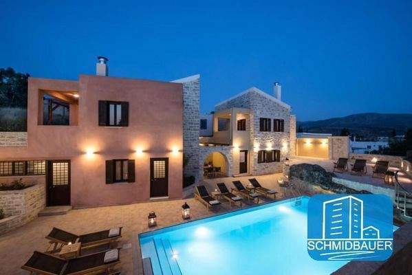 Kreta, Sivas: Schönes Steinhaus mit Gemeinschaftspool zu verkaufen