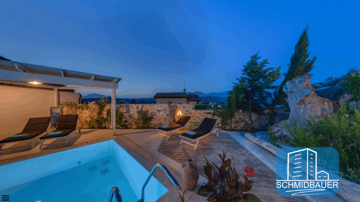 Kreta, Pitsidia: Wunderbare Villa mit Pool und Blick auf die Berge von Psiloritis
