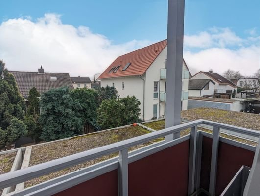 Blick vom Balkon