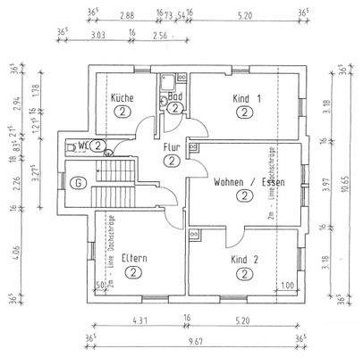 Grundriss Dachgeschoss