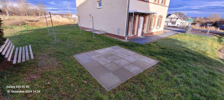 Der Wäscheplatz und Grillplatz