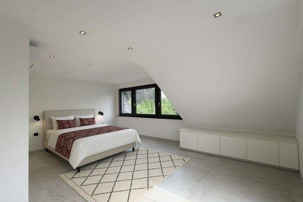 Schlafzimmer 1 Möblierung visualisiert