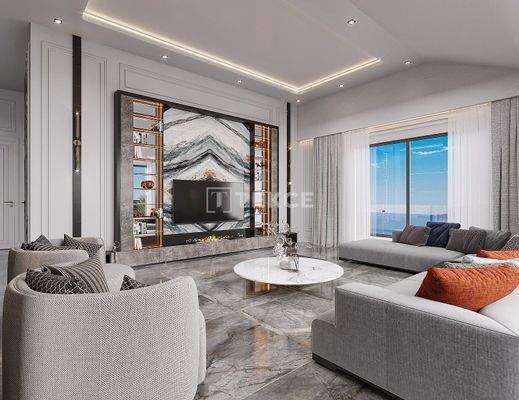 Spacious Sea-View Apartments Within a Complex in Oba Alanya