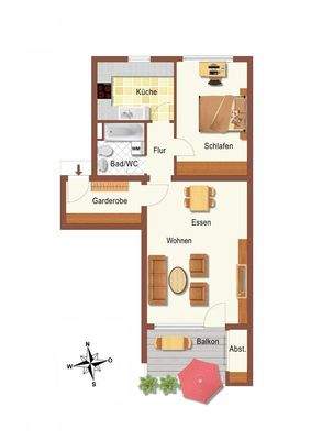 Grundrissplan-technisch bearbeitet