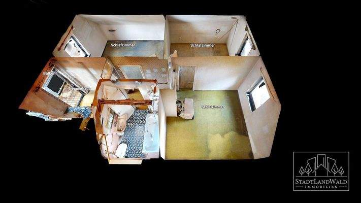 DG - Schematischer Grundriss - 3D