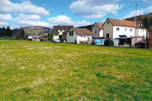 Blick auf benachbarte Wohnhäuser