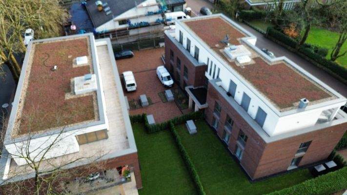 beide Gebäude Luftaufnahme