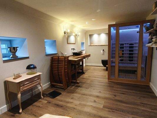 Badezimmer mit Sauna haupt