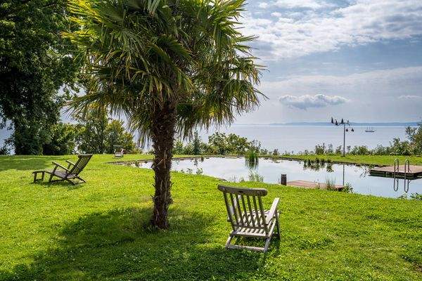 Garten mit Blick auf die Ostsee
