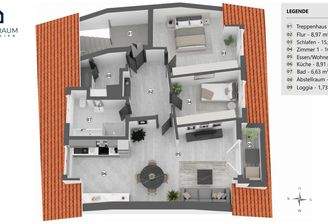 Grundriss der Wohnung