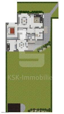 Erdgeschoss mit Außenbereich