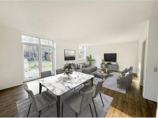 Wohn- und Essbereich - Digitales Staging