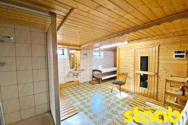 Saunabereich im Keller