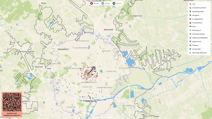 Interaktiver Lageplan auf HI-Website