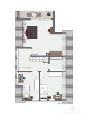 Grundriss Wohnung II DG