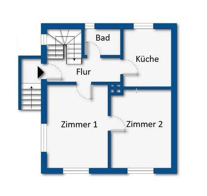 Grundrissskizze Erdgeschoss