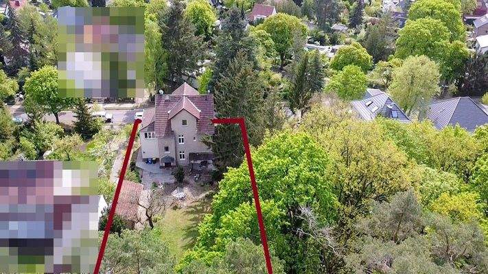 Gartenansicht von oben