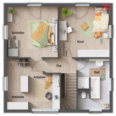 Grundriss OG Ankleide