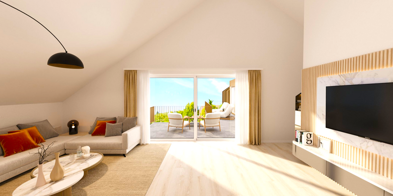 Penthouse - Wohnen u. Dachterrasse 