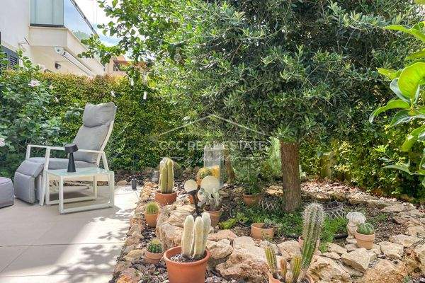 Terrasse und Gartenabteil