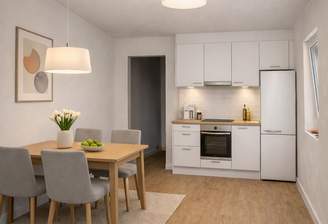 Visualisierter Wohn- und Essbereich 