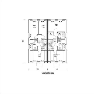 BV Hangelar Grundriss Obergeschoss