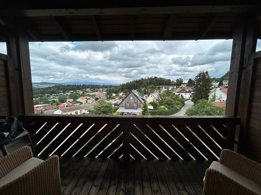 Blick vom Balkon