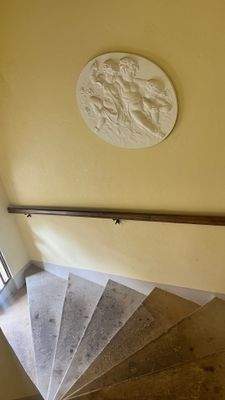 Sandstein im Treppenhaus