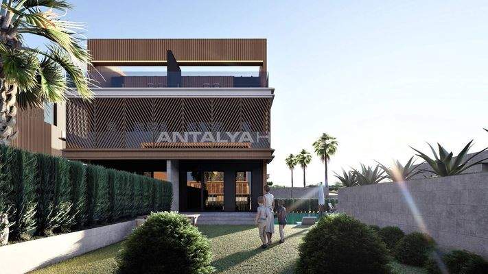 4-Story Houses with Private Pools in Antalya Aksu
