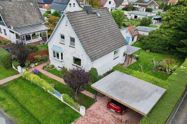 Luftafnahme Front-/Seitenansicht